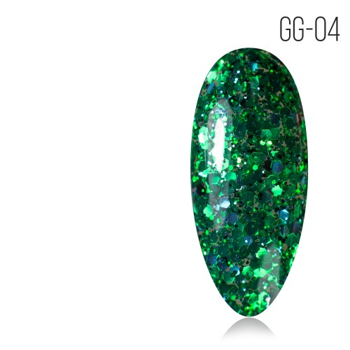 Гель-лак. Коллекция «Glitter Gel» № 04 MIO Nails 5 мл