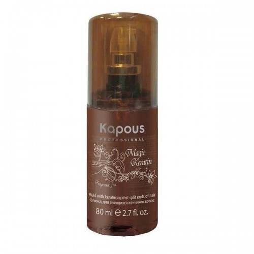 Флюид для секущихся кончиков волос с кератином Kapous Fragrance free 80 мл 
