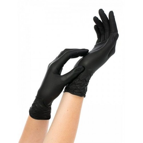 Перчатки нитриловые "NutriMax" размер "M", цвет-черный
