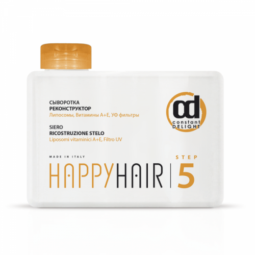 Happy Hair     CD Счастье для волос Сыворотка реконструктор 250 мл Шаг 5