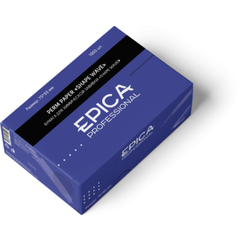 EPICA Professional Бумага для химической завивки «Shape wave» 1000 листов,  75*50 мм