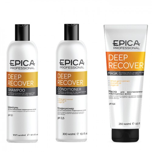 EPICA Professional Набор Deep Recover (шампунь 300мл + кондиционер 300мл + маска 250мл)