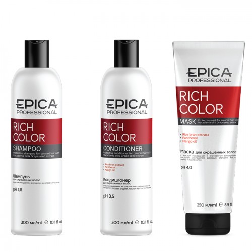 EPICA Professional Набор Rich Color (шампунь 300мл + кондиционер 300мл + маска 250мл)