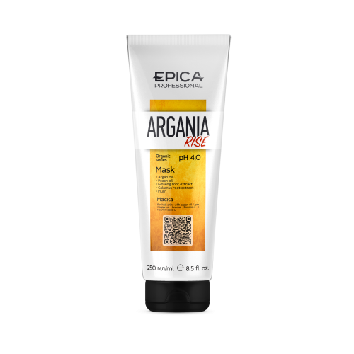EPICA Professional Argania Rise ORGANIC Маска для придания блеска с маслом арганы,  250 мл.