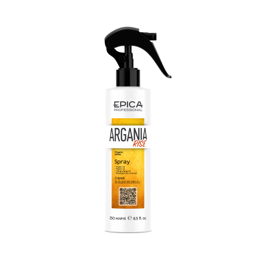 EPICA Professional Argania Rise ORGANIC Спрей для придания блеска волосам с комплексом масел, 250 мл