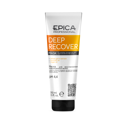 EPICA Professional Deep Recover Маска для восстановления повреждённых волос с маслом сладкого миндаля и экстрактом ламинарии,250мл