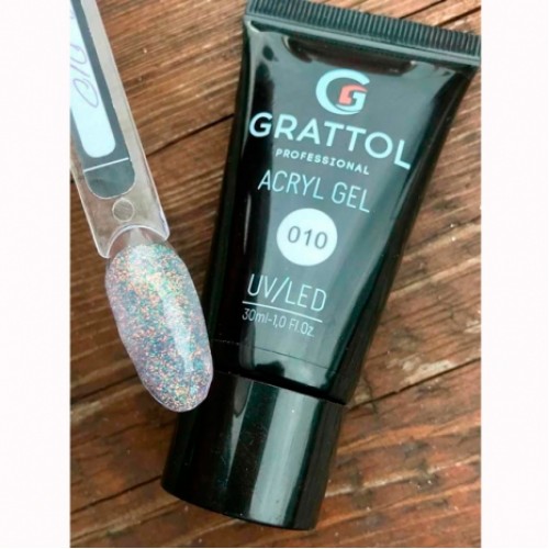 Grattol Acryl Gel 10 Glitter GTAG10