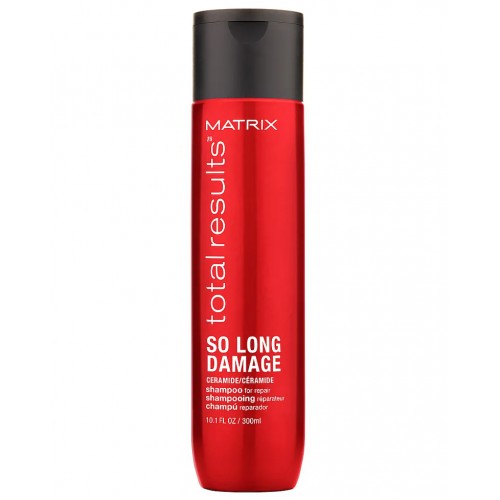 Шампунь для восстановления ослабленных волос с керамидами Matrix Total Results So Long Damage Shampoo , 300 мл
