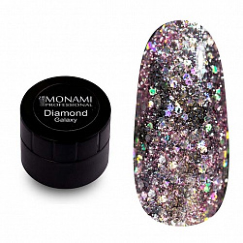 MONAMI Гель-лак Diamond Galaxy, 5 гр (платиновый)