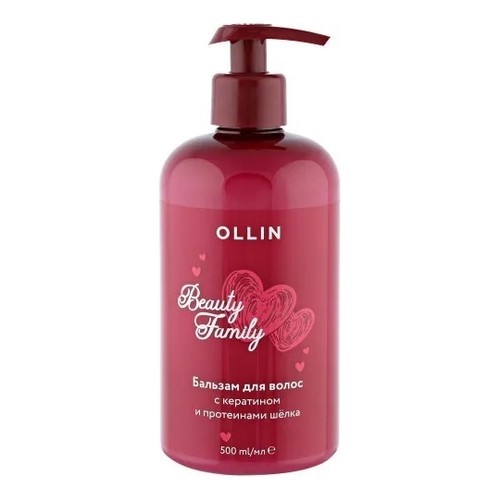OLLIN Family Бальзам для волос с кератином и протеинами шелка 500мл