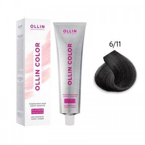 OLLIN COLOR Platinum Collection  6/11 100 мл Перманентная крем-краска для волос