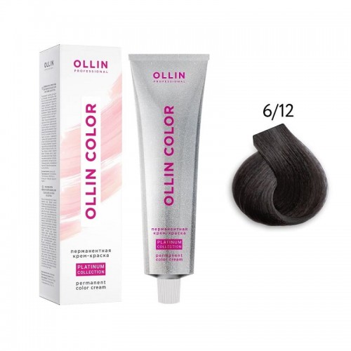 OLLIN COLOR Platinum Collection  6/12 100 мл Перманентная крем-краска для волос