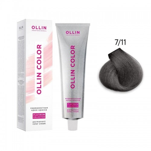 OLLIN COLOR Platinum Collection  7/11 100 мл Перманентная крем-краска для волос