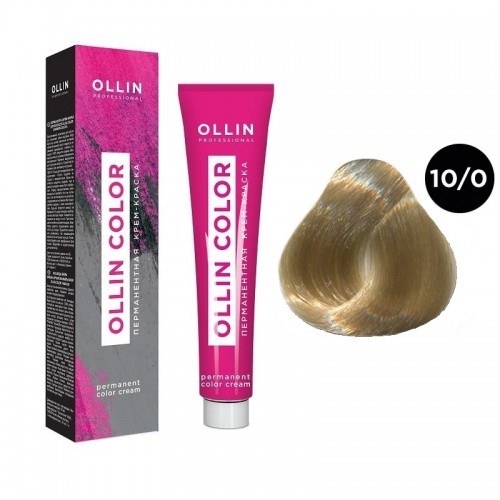 OLLIN COLOR 10/0 светлый блондин 100 мл Перманентная крем-краска для волос