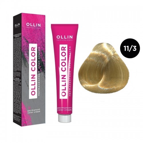 OLLIN COLOR 11/3 специальный блондин золотистый 100 мл Перманентная крем-краска для волос