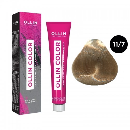 OLLIN COLOR 11/7 специальный блондин коричневый 100 мл Перманентная крем-краска для волос
