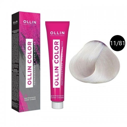 OLLIN COLOR 11/81 специальный блондин жемчужно-пепельный 100 мл Перманентная крем-краска для волос