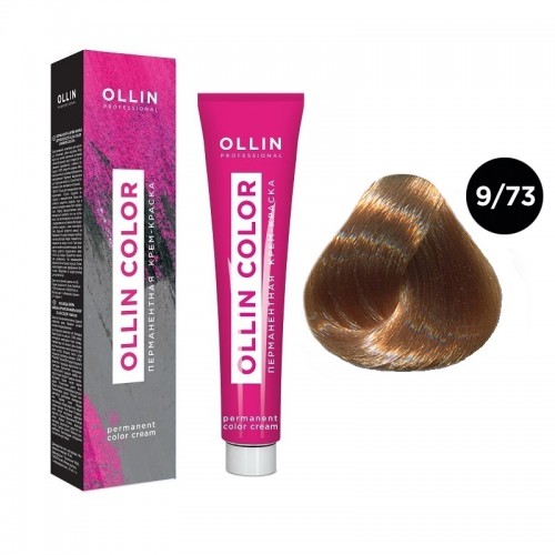 OLLIN COLOR  9/73 блондин коричнево-золотистый 100 мл Перманентная крем-краска для волос