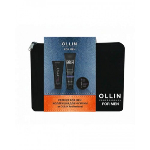 OLLIN PREMIER FOR MEN НАБОР (Шампунь для волос и тела освежающий 250мл + Воск для волос 50г + Гель д/укладки