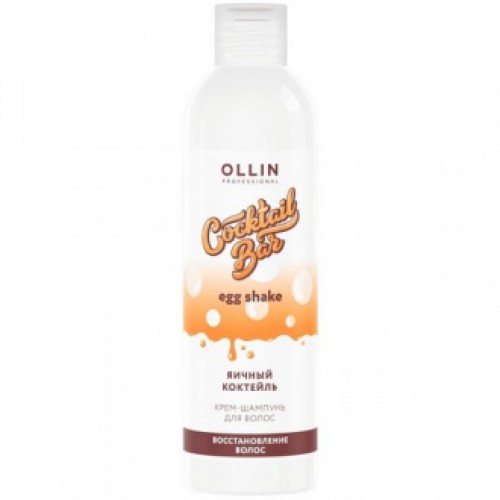 OLLIN Cocktail BAR Крем-шампунь"Яичный коктейль" Восстановление волос 400мл.