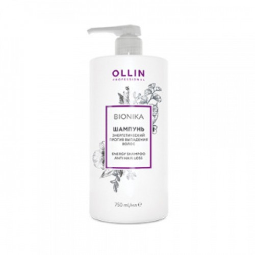 OLLIN BioNika Шампунь энергетический против выпадения волос 750мл/ Energy Shampoo Anti Hair Loss