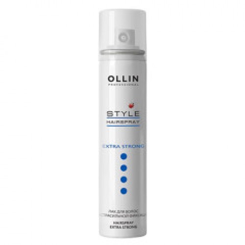 OLLIN STYLE Лак для волос экстрасильной фиксации  75мл 