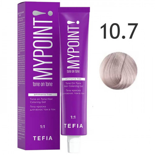MYPOINT 10.7 экстра светлый блондин фиолетовый,Гель-краска для волос тон в тон,60 мл
