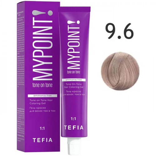MYPOINT 9.6 очень светлый блондин махагоновый,Гель-краска для волос тон в тон,60 мл