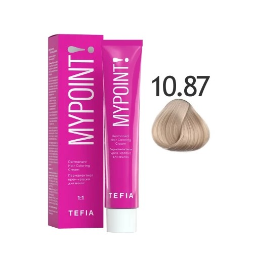 MYPOINT Перманентная крем-краска для волос 10.87 экстра светлый блондин коричнево-фиолетовый,60 мл