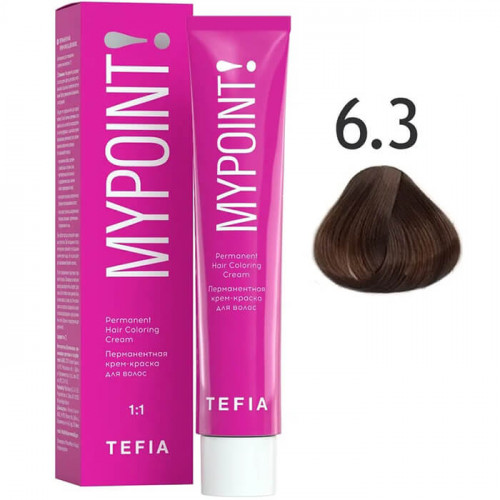 MYPOINT Перманентная крем-краска для волос 6.3, 60 мл
