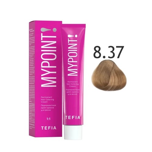 MYPOINT Перманентная крем-краска для волос 8.37 светлый блондин золотисто-фиолетовый,60 мл