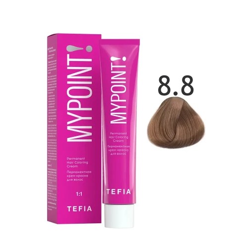 MYPOINT Перманентная крем-краска для волос 8.8 светлый блондин коричневый,60 мл