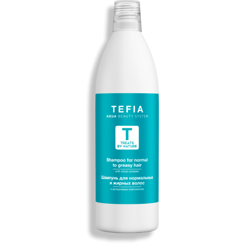 TF Шампунь для нормальных и жирных волос с цитрусовым комплексом, 1000 ml. - линия TREATS BY NATURE 