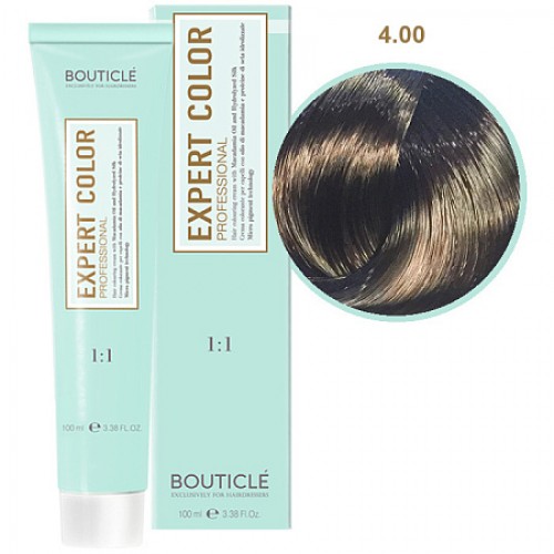 Краска для волос  4/00 шатен для седины Bouticle Expert Color, 100 мл