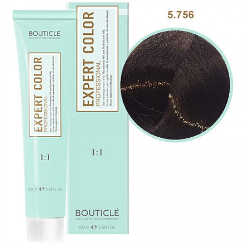 Краска для волос  5/756 светлый шатен махагоново-фиолетовый Bouticle Expert Color, 100 мл