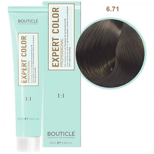 Краска для волос  6/71 темно-русый коричнево-пепельный Bouticle Expert Color, 100 мл