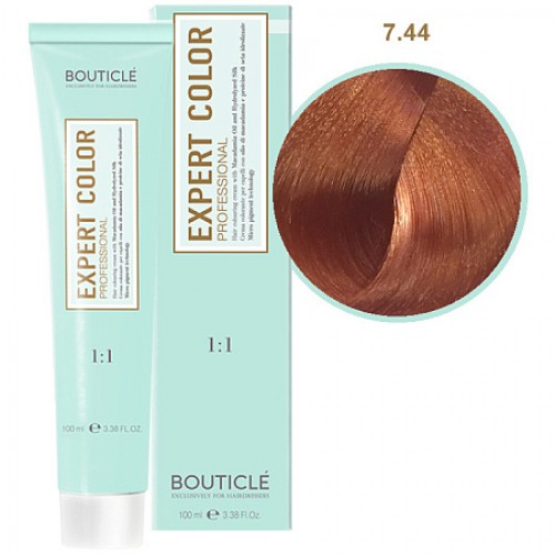 Краска для волос  7/44 русый интенсивный медный Bouticle Expert Color, 100 мл
