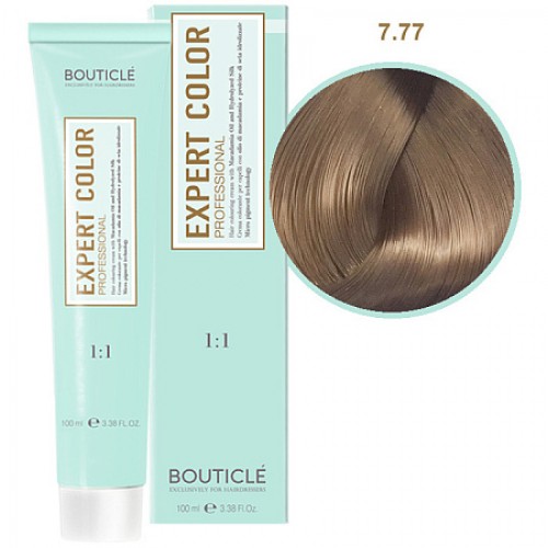 Краска для волос  7/77 русый интенсивный шоколадный  Bouticle Expert Color, 100 мл