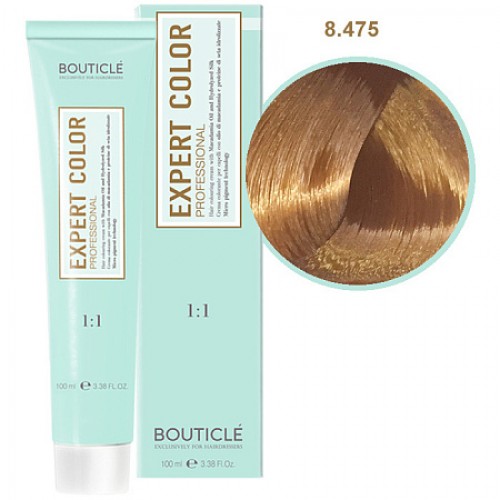 Краска для волос  8/475 светло-русый медно-махагоновый Bouticle Expert Color, 100 мл