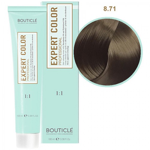Краска для волос  8/71 светло-русый коричнево-пепельный Bouticle Expert Color, 100 мл