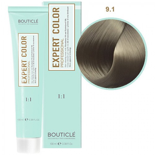 Краска для волос  9/1 блондин пепельный Bouticle Expert Color, 100 мл
