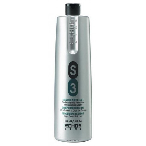 S3 INVIGORATING SHAMPOO HELPS PREVENT HAIR LOSS Укрепляющий шампунь против выпадения 1000 мл