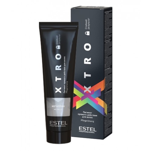 XTRO BLACK Металлик, Пигмент прямого действия для волос , 100 мл