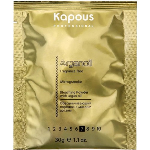 Kapous Professional Обесцвечивающий порошок с маслом арганы для волос серии "Arganoil" 30г.