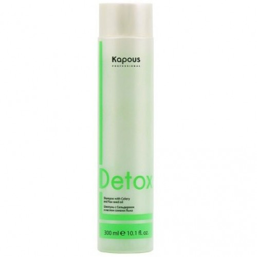 Kapous Professional Шампунь для волос с Сельдереем и маслом семени Льна серии "Detox" Kapous, 300 мл