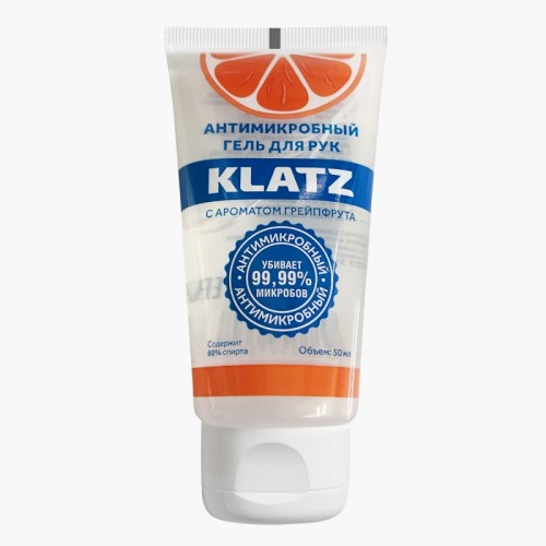 КЛАЦ Антимикробный гель для рук KLATZ с ароматом грейпфрута, 50 мл